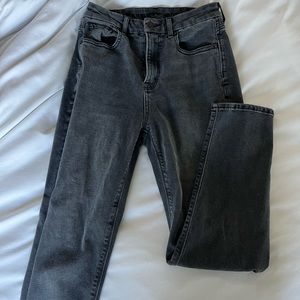 Black high rise jeans